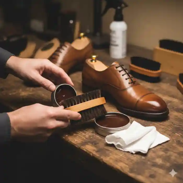 واکس کفش چرم